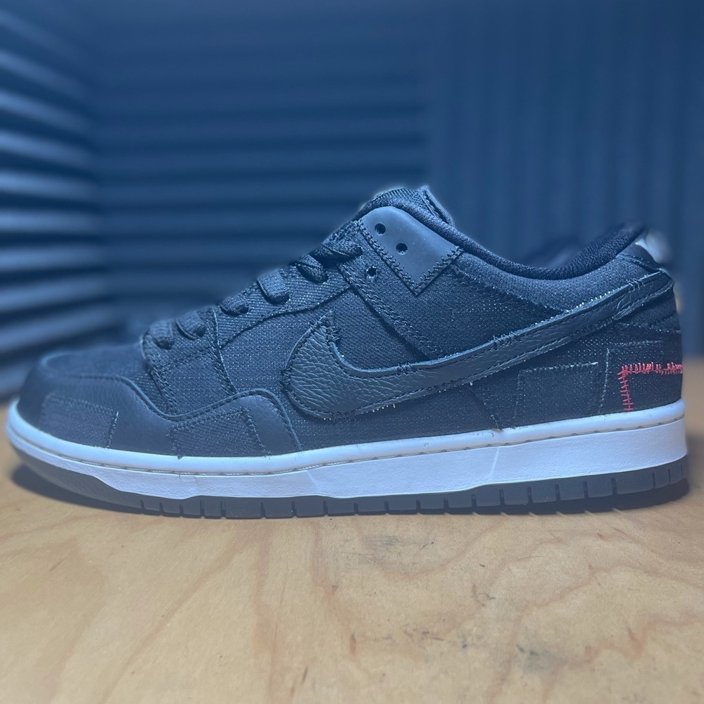 ‼️SOLD‼️WASTED YOUTH X DUNK LOW SB “BLACK DENIM”
